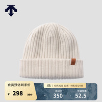 迪桑特 SKI STYLE系列运动休闲男女同款针织帽 CR-奶油色 F