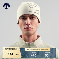 迪桑特 SNOWBOARD系列男女同款针织帽 CR-奶油色 F