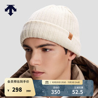 迪桑特 SKI STYLE系列运动休闲男女同款针织帽 CR-奶油色 F