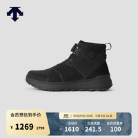 迪桑特 SKI STYLE系列男女款缓震加绒保暖BOA牛巴革雪地靴 女子-BK-黑色-D5432SBT24 37