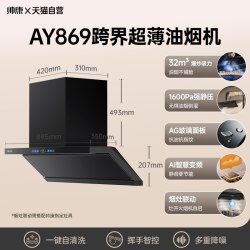 帅康 星云大厨AY869超薄吸油烟机 32m³变频爆吸