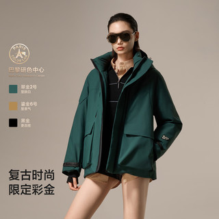 高梵 黑金鹅绒服6.0 风衣壳5分 鎏金6号 L 女士羽绒服