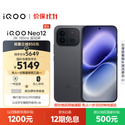 vivo iQOO Neo12 16+1TB疾影黑 2K185Hz超冠屏 第五代骁龙8至尊版