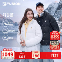 斐乐 舒芙蕾羽绒服 | FILA 情侣韩系保暖外套26冬季新款男女面包服 牧筠白