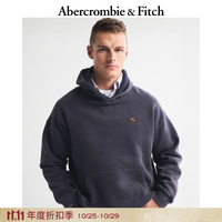 Abercrombie & Fitch 经典小麋鹿图案复古落肩保暖抓绒连帽卫衣26秋冬男装122-6618 海军蓝 L (180/108A)