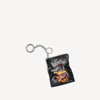 BALENCIAGA 25夏季新品KEYRINGS CHIPS吊坠钥匙环 黑色 均码