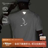 蓝岐 跑步训练抗菌短袖吸湿速干蛙息反光印花透气T恤男夏 蛙踪绿 M