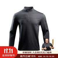 龙牙 三代捍卫者轻量化立领抓绒衫保暖外套男休闲夹克战舰灰165/88A
