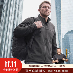 龙牙 四代寒锋战术软壳夹克加强版立领外套男谍影灰170/92A