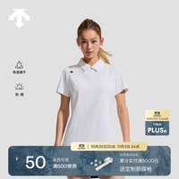 迪桑特 WOMEN’S TRAINING女士吸湿速干防晒短袖T恤POLO衫 WT-白色 XL (175/92A)