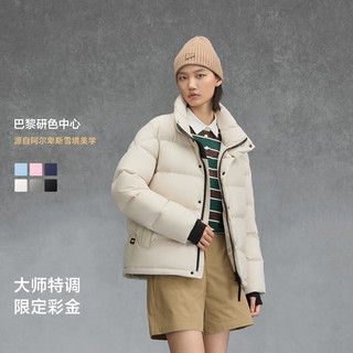 高梵 黑金鹅绒服6.0 短款 黑色 L 女士羽绒服
