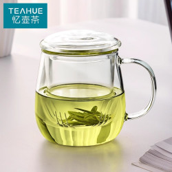 忆壶茶 蘑菇杯 玻璃茶杯 400ml 透明