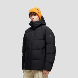 迪桑特 男女同款防泼水90鹅绒宽松连帽羽绒服 新品