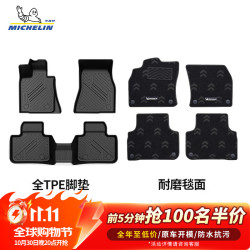米其林 TPE脚垫【10月30日晚8点前100名抢半价】适用 宝马6系GT双层脚垫