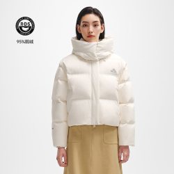 伯希和 户外800蓬羽绒服新款短款防风冬季鹅绒服女士连帽保暖外套