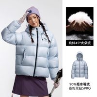 骆驼 户外男女防风蓄热保暖抗静电拒水绒面包羽绒服