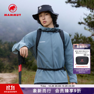 猛犸象 Clion 红标男女款户外防风保暖休闲夹克外套刺绣标软壳 刻岩灰 XL