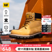 卡特彼勒 Colorado系列 男士短筒工装靴 P717692G3BDR44 亮黄 42