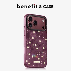 benefit 勃艮第酒红简约时尚星星垂落适用于iphone18promax手机壳磁吸苹果18PRO新款苹果17promax防摔保护套