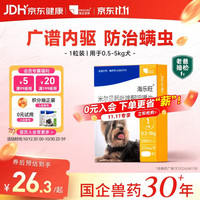 海乐旺 海正动保 海乐旺犬用体内驱虫药 27.5mg 0.5-5kg 1粒