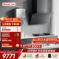 林内 16L燃气热水器侧吸抽油烟机灶具烟灶热三件套大师系列16GD73+01CDL+S2L(Y)