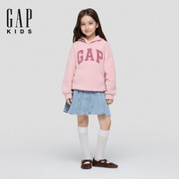 Gap 女童大童 运动休闲连帽卫衣 粉色 150 CM (12-13岁)