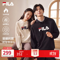 斐乐 出彩卫衣丨连帽长袖衫26秋款男女同款上衣 正黑色-BK
