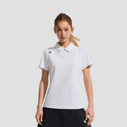迪桑特 WOMEN’S TRAINING女士吸湿速干防晒短袖T恤POLO衫