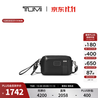 TUMI 男士斜挎包通勤休闲男士单肩包 黑色皮质/09923406DLO