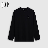 Gap 男装 布莱纳小熊纯棉宽松长袖T恤上衣
