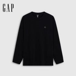 Gap 男装 布莱纳小熊纯棉宽松长袖T恤上衣