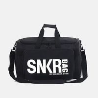 SNKR BAG多功能球鞋收纳包旅行包足球篮球包潮流运动健身包球鞋包 白字 大号