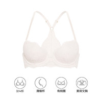 维密 经典文胸胸罩女士内衣 34Y5椰果白-薄款-前扣 11286522 70C （32C）