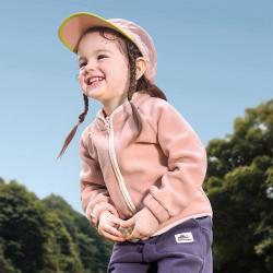kk树 男童女童幼童户外休闲运动抓绒外套秋