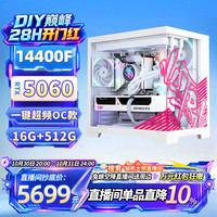 七彩虹14400F RTX5060主机台式diy组装电脑AI设计电竞游戏整机