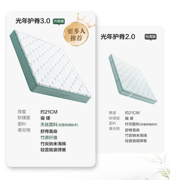 喜临门套装组合双十一好价来了！换床别再床架床垫分开买了，只挑睡感就行～