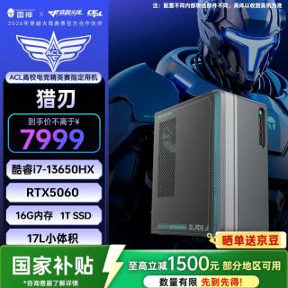 雷神 黑武士·猎刃 游戏设计办公商用17L台式电脑电竞主机(i7-13650HX 16GD5 RTX5060 1TSSD）