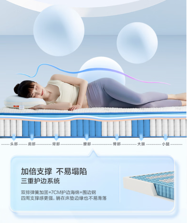 喜临门套装组合双十一好价来了！换床别再床架床垫分开买了，只挑睡感就行～