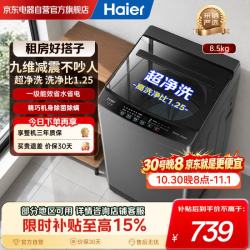 海尔 Haier）波轮洗衣机全自动8/10/11公斤家用大容量宿舍出租房公寓 高洗净比 8.5kg XQB85-Z1VE0