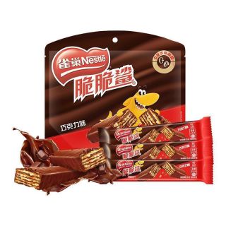 百亿补贴：雀巢 长款脆脆鲨1斤袋装巧克力味糖果夹心脆脆鲨威化饼干零食
