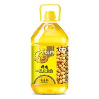 福临门 一级大豆油5L桶装优选食用色拉油 家庭食用油 中粮出品正品