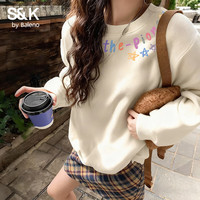 班尼路 S&K系列宽松圆领卫衣女