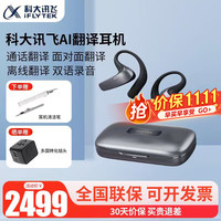 科大讯飞 AI翻译耳机 同传实时翻译对话通话翻译AI主动降噪