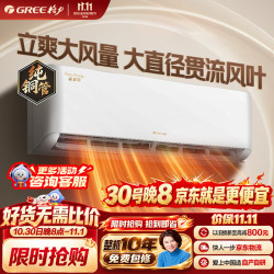 格力 空调 悦省电1.5匹挂机 1.6排铜管 0.5℃调温 双效自清洁 云佳pro升级款