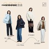 美特斯邦威 连帽面包羽绒服女冬季新款休闲保暖宽松短款外套女