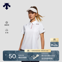 迪桑特 WOMEN’S RUNNING系列女士短袖POLO衫 WT-白色 L (170/88A)