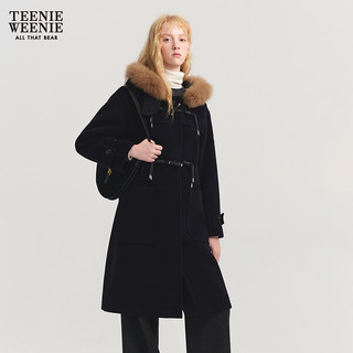 TEENIE WEENIE 小熊毛呢大衣 藏青色 S 女士长款外套
