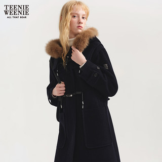 TEENIE WEENIE 小熊毛呢大衣 藏青色 S 女士长款外套