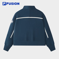 FILA FUSION 斐乐潮牌针织套头卫衣2026春季新款宽松休闲女子卫衣