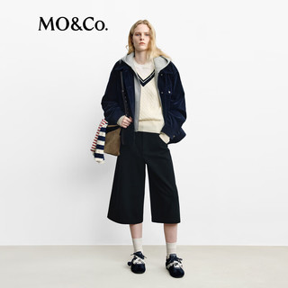 MO&Co. MBF4COTT06 灯芯绒工装风夹克 深宝蓝色 L/170